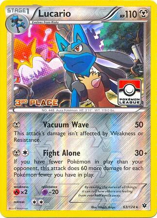 Fates Collide Lucario [3rd-Place-League] Pokémon card